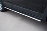 Пороги труба 75х42 овал с проступью Chevrolet Captiva 2012 