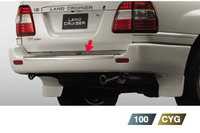 Накладка на задний бампер хром Toyota Land Cruiser 100