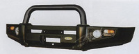 Силовой передний бампер с центральной черной дугой для MITSUBISHI TRITON 2005-07