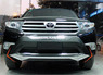 Накладка на передний бампер Toyota Highlander 2012