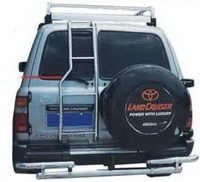 Защита заднего бампера - (дуга) Toyota Land Cruiser 80