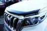 Дефлектор капота - мухобойка Toyota Land Cruiser Prado 150 2014 (черный)