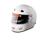 Шлем омологированный спортивный закрытый SF4 белый размер M