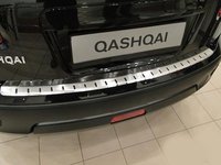 Накладки (2шт) на задний бампер + багажник Nissan Qashqai 2014+(метал)