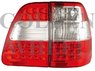 Стопы (фары) диодные для Toyota Land Cruiser 100 (красные, прозрачные)