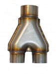 Переходник выхлопных систем Magnaflow style (Y-pipe) 57мм х2 - 63мм