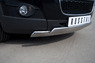 Защита переднего бампера - овалы Chevrolet Captiva 2012 (75*42/75*42)