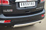 Защита заднего бампера - дуга Chevrolet Trailblazer 2013 (75*42)