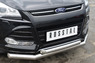 Защита переднего бампера - дуга Ford Kuga 2013- (d76/63)