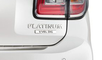 Надпись - эмблема Nissan Patrol Y62 2014 "Platinum Vvel Dig"