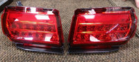Стопы диодные (катафоты) дополнительные Toyota Land Cruiser Prado 150 в задний бампер (красные)