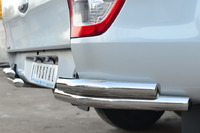 Защита заднего бампера - дуга (уголки) Ford Ranger 2012 (d63/63)