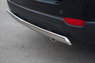 Защита заднего бампера - овал Chevrolet Captiva 2012 (75*42)
