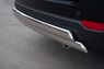 Защита заднего бампера - овал Chevrolet Captiva 2012 (75*42/75*42)