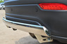 Защита заднего бампера (дуга) Chevrolet Captiva 2013- (d75*42)