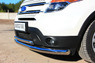 Защита переднего бампера - дуга овал Ford Explorer 2012 (d76-75*42)