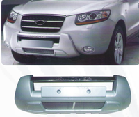 Накладка на передний бампер Hyundai Santa Fe 2007+
