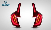 Стопы диодные тюнинг Honda Fit 2013+ красные #2