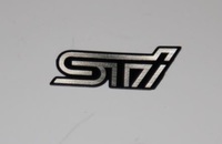 Шильд - эмблема алюминиевая на руль Subaru "Sti"