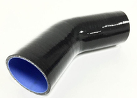 Патрубок силиконовый черный 51-63мм 45 градусов