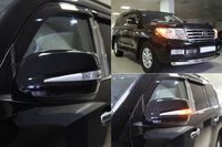 Корпуса зеркал Toyota Land Cruiser 200 / Lexus LX 570 черные (дизайн Lexus)