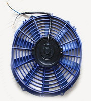 Вентилятор электрический 16" синий