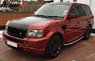 Пороги - подножки + защита под пороги ABS для Land Rover Range Rover Sport 2006-2013