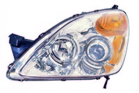 Фары (оптика) линза Honda CR-V 2004-2006 (хром)