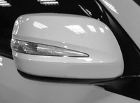 Корпуса зеркал Toyota Land Cruiser 200 / Lexus LX 570 белый перл (дизайн Lexus)