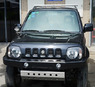 Силовой передний бампер Suzuki Jimny Sierra 2002-2012 type-2 (алюминий)