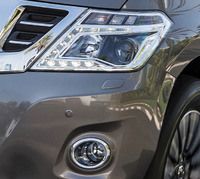 Стопы + фары (оптика) + решетка на Nissan Patrol Y62 2014 (рестайлинг)