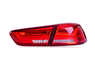 Тюнинг стопы Mitsubishi Lancer X "Audi style" красные