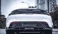 Диффузор - накладка на задний бампер карбон Porsche Taycan Turbo/ Turbo S 2019-2021