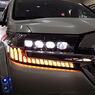 Фары динамические 4 LED линзы Toyota Land Cruiser 200 2016-