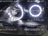 Фары (оптика) Lexus RX300 / Toyota Harrier 1998-2002 линза + ангельские глазки (черные)
