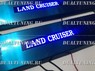 Накладки на пороги с подсветкой (метал) Toyota Land Cruiser 200
