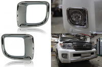 Хром накладки на туманки Toyota Land Cruiser 200 2012-2015