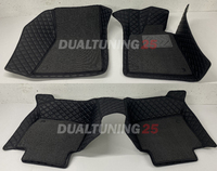Коврики экокожа 3D + вставки ворс (комплект 4шт) в салон для Lexus GS450h