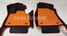 Коврики экокожа 3D вставки EVA (комплект 4шт) Changan UNI-T (оранжевые)