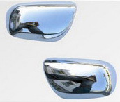 Накладки на зеркала (хром) Toyota Vitz 05-09