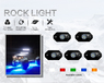 Мультифункциональная светодиодная подсветка Rock Light 4 ALO-Y1D-2-RGB-D4