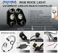 Мультифункциональная светодиодная подсветка Rock Light 4 ALO-Y1D-2-RGB-D4