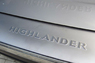 Накладка на задний бампер Toyota Highlander (метал)