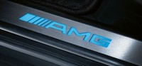 Накладки на пороги AMG с подсветкой для Mercedes ML W164