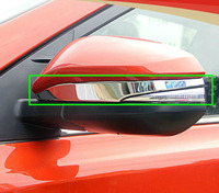 Хром накладки на зеркала Toyota RAV4 2014 (вокруг повторителя)