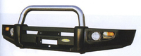 Передний силовой (металлический бампер) Powerful Nissan Safari / Patrol Y61 (хром дуга)