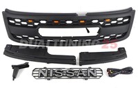 Решетка радиатора тюнинг LED с огнями Nissan Patrol Y61 2004-2010