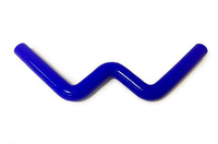 Патрубок водостойкий универсальный W-образный 24мм синий