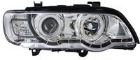 Оптика (фары) BMW X5 E53 2000-2006 (хром) диодные
