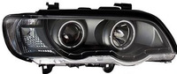 Оптика (фары) BMW X5 E53 2000-2006 (черные) диодные